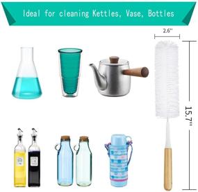 img 3 attached to Jekayla Bottle Brush Cleaner Set - Complete Cleaning Kit for Narrow Neck Bottles, Hydro Flask, Thermos, S’Well, Pipes, Contigo, Straws Baby Bottles, Kettle Spout Brushes, 5 Pack