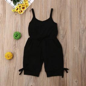 img 2 attached to Adorable Balaflyie Toddler Jumpsuit Overall Outfits: Girls' Fashion made Cute and Comfortable!