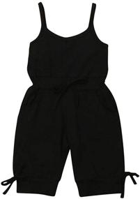 img 4 attached to Adorable Balaflyie Toddler Jumpsuit Overall Outfits: Girls' Fashion made Cute and Comfortable!