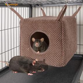 img 1 attached to 🐾 Niteangel Ferret Cozy Swing Hammock: Ultimate Hanging Beds for Ferrets, Rats, Chinchillas, Sugar Gliders & More!