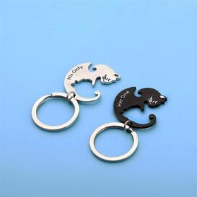img 2 attached to HOLLP Puzzle Matching Couple Keychain