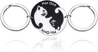 hollp puzzle matching couple keychain logo
