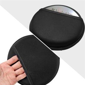 img 1 attached to 🎧 Black Portable CD Player Case for GPX PC332B, PC807B, NAVISKAUTO, Gueray, HOTT, Monodeal, Jensen Personal Compact Disc Player - Travel Carrying Storage Holder with Earphone and USB Cable