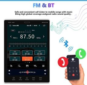 img 1 attached to 🚗 9.5-дюймовая автомагнитола Double Din на Android с навигацией GPS, сенсорным экраном, Bluetooth, WiFi, FM, DVR + камерой заднего вида