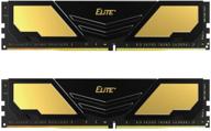 💫 enhance your pc performance with teamgroup elite plus ddr4 16gb kit - 2400mhz pc4-19200 cl16 u-dimm memory module ram upgrade - gold & black logo