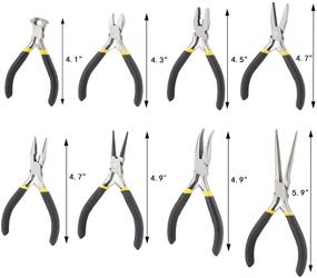 img 3 attached to Jewelry Pliers Nicecode 8Pcs Making