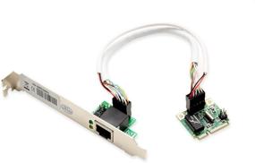 img 4 attached to 🔌 Syba Mini PCI-E Контроллер сети Gigabit Ethernet с LAN NIC 10/100/1000Мбит/с и RJ45, чипсет RTL8168C