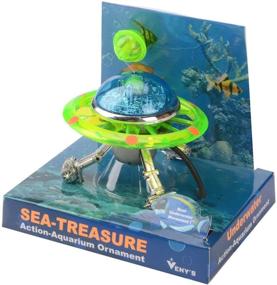 img 1 attached to Saim UFO Ornament for Aquarium 🛸 Fish Tank - Enhance Air Action and Decoration