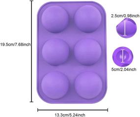 img 3 attached to ZPOKA 6 Cavity Sphere Silicone Chocolate