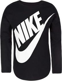 img 1 attached to Nike Sportswear Graphic T Shirt: Girls' Clothing for Little Athletes!