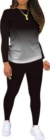 img 4 attached to Sweatsuit Outfits Casual Jogging Loungewear Sports & Fitness for Team Sports