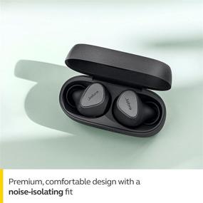 img 1 attached to 🎧 Jabra Elite 3 - Настоящие беспроводные внутриканальные Bluetooth наушники с 4 встроенными шумоподавляющими микрофонами, улучшенным качеством звука, режимом моно, и настраиваемым богатым басом - Темно-серый