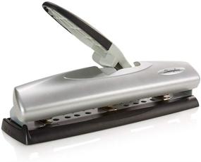 img 4 attached to 📎 Swingline Desktop Hole Punch, Adjustable Light Touch Metal Puncher for 2-7 Holes, Low Effort Paper Punch, Home School &amp; Office Supplies, 20 Sheet Capacity, Black/Silver (74030)