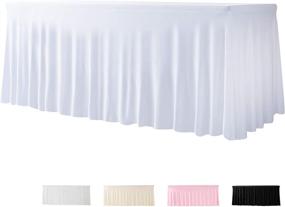 img 4 attached to 🎉 Durable Rectangle Tablecloth for Birthday Banquettes