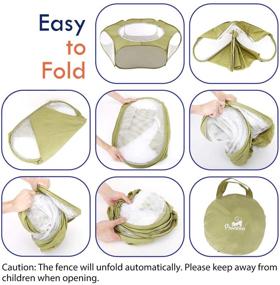 img 3 attached to 🏞️ Pawaboo Small Animals Playpen: Portable & Waterproof Pet Cage Tent with Zippered Cover - Ideal for Kittens, Puppies, Guinea Pigs, Rabbits, Hamsters, Chinchillas, Hedgehogs, and Reptiles