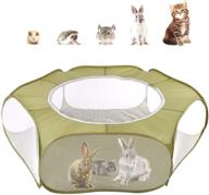 🏞️ pawaboo small animals playpen: portable & waterproof pet cage tent with zippered cover - ideal for kittens, puppies, guinea pigs, rabbits, hamsters, chinchillas, hedgehogs, and reptiles logo