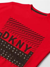 img 2 attached to DKNY Boys T Shirts Classic White Boys' Clothing for Tops, Tees & Shirts
