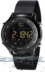 img 4 attached to 📱 Agkey Bluetooth Smartwatch: Waterproof Luminous Dial Sports Watch for Men, Women, Boys & Kids - Fitness Tracker Wristwatch for Android & iOS Phones, Long Battery Life (Black)