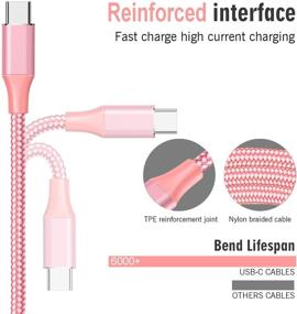 img 1 attached to 🔌 5-Pack of 10FT Nylon Charger Cables for Samsung Devices