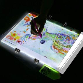 img 1 attached to A4 Ultra-Thin Portable LED Light Tracing Box for Diamond Painting & Sketching (Grey)