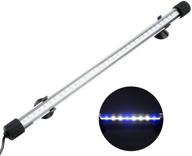 enhance your fish tank with nicrew submersible led aquarium light: hidden white and blue light stick, 13.8-inch, 8 w logo