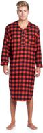 flannel henley nightshirt for men - ashford brooks clothing and sleep & lounge logo