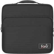 🎧 faro luxury aviation headset carry bag - black, premium quality logo