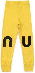 img 4 attached to 🧢 NUNUNU Leggings: Premium Soft Cotton Unisex Pants for Babies, Kids, and Teens – Perfect for Girls and Boys from Newborn to 14 years!