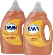 🍊 dawn antibacterial orange scent dish soap, 56 fl oz (2-pack) - effective cleaning power with varying packaging logo