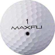 maxfli 2019 matte white balls logo