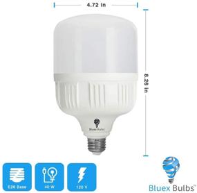 img 3 attached to 💡 BlueX 300W LED Bulb Equivalent: High-Performance Pack for Bright, Efficient Lighting
