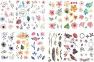 🌼 12 sheet colorful flower sticker decorative labels for diary and album (12 sheet flower sticker set) logo