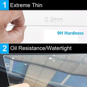 img 2 attached to 📱 TTCR-II Honda Civic Screen Protector 2019-2021 | Touring Type R | 7-Inch Console Touchscreen Foil | 5-Button Version | Tempered Glass Protective Film