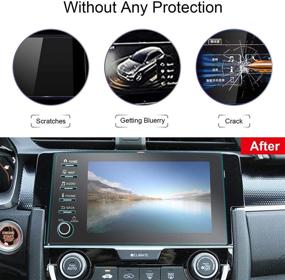 img 3 attached to 📱 TTCR-II Honda Civic Screen Protector 2019-2021 | Touring Type R | 7-Inch Console Touchscreen Foil | 5-Button Version | Tempered Glass Protective Film