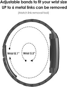 img 1 attached to Mangoton Bling Bands Compatible With Fitbit Charge 2