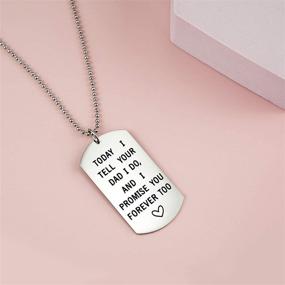 img 1 attached to 👫 Stepson & Stepdaughter Promise Jewelry Set - Dog Tag Necklace for Him, Forever Gift from Stepmother to Stepchild and Stepmother to Stepchild