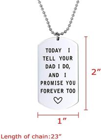 img 3 attached to 👫 Stepson & Stepdaughter Promise Jewelry Set - Dog Tag Necklace for Him, Forever Gift from Stepmother to Stepchild and Stepmother to Stepchild