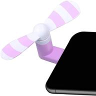 🌬️ портативный вентилятор seekermaker mini, совместимый с смартфонами iphone 11 x xs max 8 7 6 s plus 5 5s 5c se pad air pro mini (фиолетовый) логотип