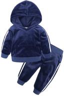 👧 stylish velvet toddler girl sweatshirt and pant set: mygbcpjs 2pcs fashion tracksuit logo