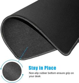 img 3 attached to 🖱️ HONGDE 3-Pack Mouse Pad: Non-Slip Rubber, Stitched Edge, Washable, 10.2x8.3x0.12inch