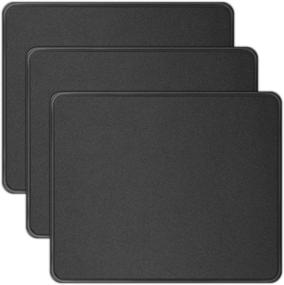 img 4 attached to 🖱️ HONGDE 3-Pack Mouse Pad: Non-Slip Rubber, Stitched Edge, Washable, 10.2x8.3x0.12inch