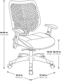 img 1 attached to Seating Adjusting SpaceFlex Backrest Adjustable Furniture and Home Office Furniture