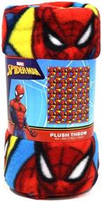 img 3 attached to 🕷️ Spiderman Fleece Throw Blanket - Fun Superhero Bed Cover for Girls & Boys, Soft & Cozy Lightweight Fabric, Cool Bedroom Decor, Kids Throw Blanket - Size 45”x 60”