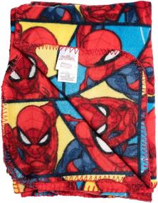 img 1 attached to 🕷️ Spiderman Fleece Throw Blanket - Fun Superhero Bed Cover for Girls & Boys, Soft & Cozy Lightweight Fabric, Cool Bedroom Decor, Kids Throw Blanket - Size 45”x 60”