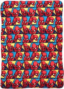 img 2 attached to 🕷️ Spiderman Fleece Throw Blanket - Fun Superhero Bed Cover for Girls & Boys, Soft & Cozy Lightweight Fabric, Cool Bedroom Decor, Kids Throw Blanket - Size 45”x 60”