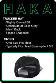 img 1 attached to HAKA City Trucker Hat: Stylish & Adjustable Unisex Baseball Hat for Outdoor Activities