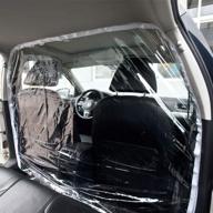 car taxi isolation film - anti-saliva fully enclosed partition screen protective net for car front and rear logo