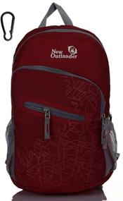 img 4 attached to 🎒 Outlander 20L/33L: Unmatched Durability in a Packable Lightweight Travel Hiking Backpack Daypack (Dark Red, 20L)