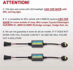 img 3 attached to H8/H9/H11 LED Anti Flicker Capacitor Error Code Computer Warning Canceller LED Resistor Canbus Decoder(Pack Of 2)