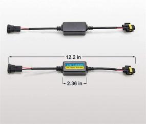 img 1 attached to H8/H9/H11 LED Anti Flicker Capacitor Error Code Computer Warning Canceller LED Resistor Canbus Decoder(Pack Of 2)
